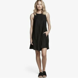 James Perse 100% Linen Trapeze Romper w/ Pockets Size S/ 1 Minimal Resortwear